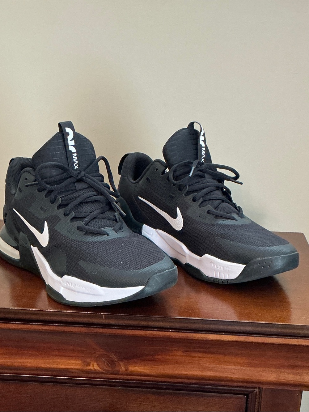 Nike Black and White Men's Air Max Trainer 5 Sneaker